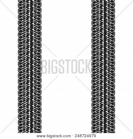 Trail Of Car On A White Background.