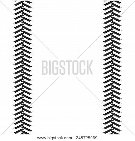 Trail Of Car On A White Background.