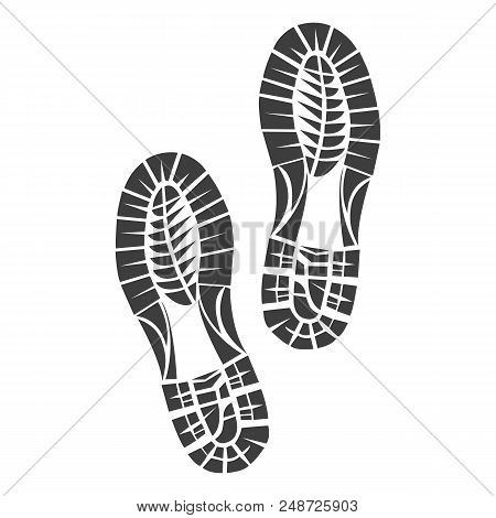 Sole Print Illustration On White Background. Vector Art.