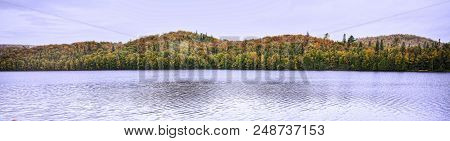 A Panorama Of Autumn Colors At Agawa Canyon, Canada