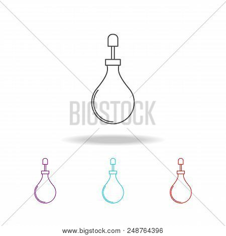 Pear Enema Line Icon. Elements Of Medical Tools In Multi Colored Icons. Premium Quality Graphic Desi