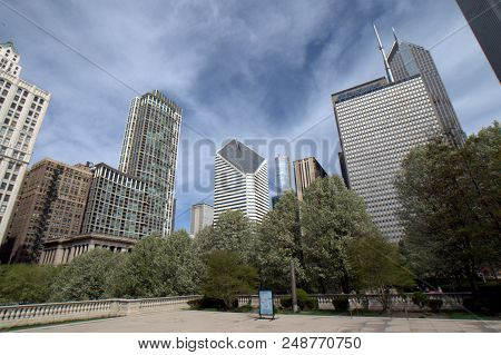 Heritage At Millennium Park Building, Crain Communications Building And Prudential Plaza As Seen Fro