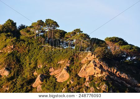 Photo Picture Landscape In Town Of Getaria Basque Country Spain
