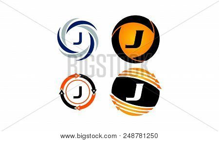 Dynamic Rotation Marketing J Distribution Set Logotemplate