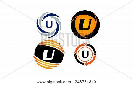 Dynamic Rotation Marketing U Distribution Set Logotemplate