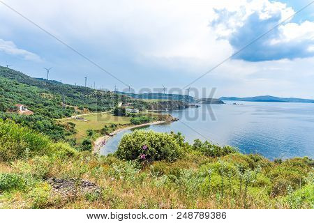 Sea Coast Of Kapidag Peninsula In Erdek