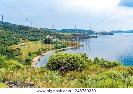 Sea Coast Of Kapidag Peninsula In Erdek