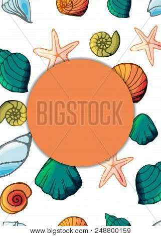Banner Shells Cartoon Vector Photo Free Trial Bigstock