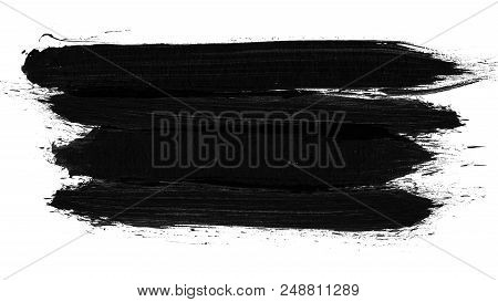 Brush Stroke Black And White Transition Background. Animation Of Paint Splash In 4k. Digital On-scre