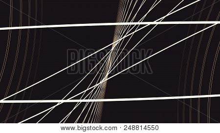Loopable Background With Nice Abstract, Futuristic Colorful Lines. Colorful Abstract Wavy Streaks St