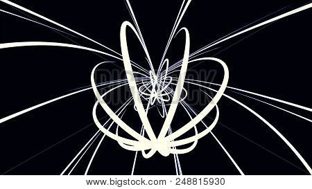 Loopable Background With Nice Abstract, Futuristic Colorful Lines. Colorful Abstract Wavy Streaks St