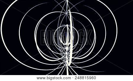 Loopable Background With Nice Abstract, Futuristic Colorful Lines. Colorful Abstract Wavy Streaks St