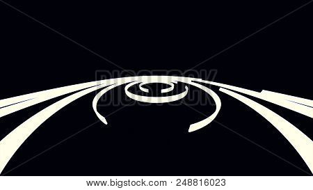 Loopable Background With Nice Abstract, Futuristic Colorful Lines. Colorful Abstract Wavy Streaks St