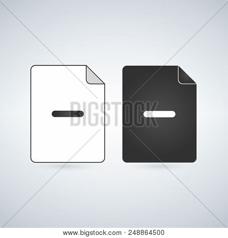 Add Document File Vector Icon. Flat Sign For Mobile Concept And Web Design. Paper Doc Simple Solid I