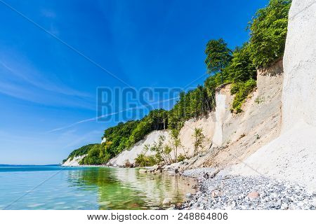 Baltic Sea Coast On The Island Ruegen, Germany.