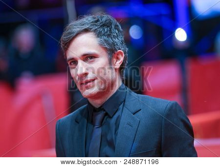 Gael Garcia Bernal poses on the red carpet before the premiere of the film 'Museum' presented in competition during the 68th edition of the Berlinale film festival in Berlin on February 22, 2018.