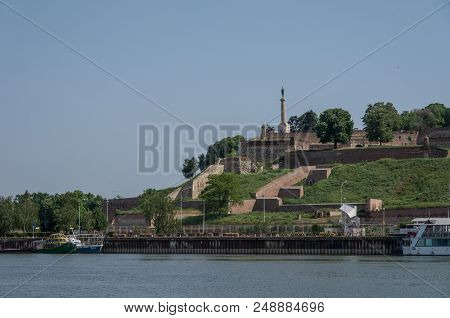 Belgrade, Serbia - April 30, 2018:  Kalemegdan Fortress, Stambol Gate Monument To 
