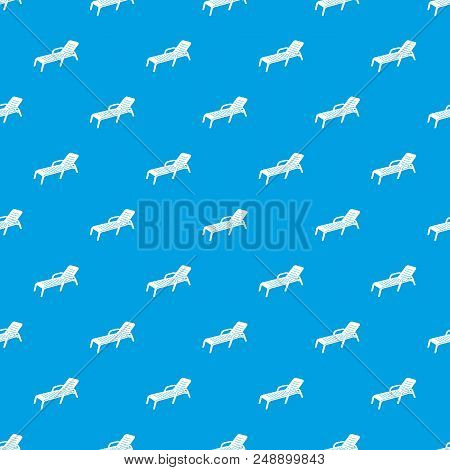 Chaise Pattern Vector Seamless Blue Repeat For Any Use