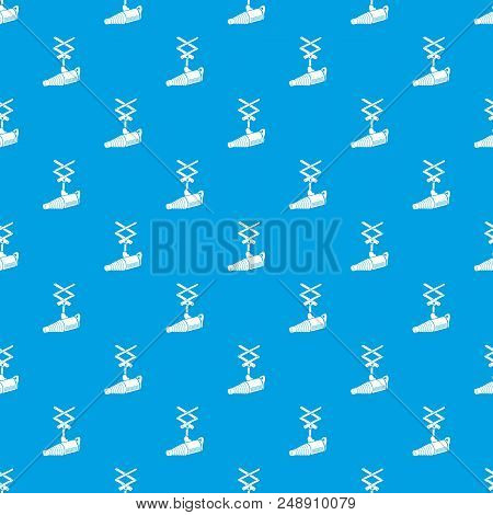 Studio Flash With A Conical Snoot Pattern Vector Seamless Blue Repeat For Any Use