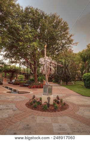 Statue Called Bloom By Artist Kathy Spalding At The Garden Of Hope And Courage