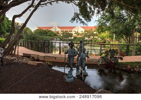 Dalton Family Children’s Bronze Sculptures At The Garden Of Hope And Courage