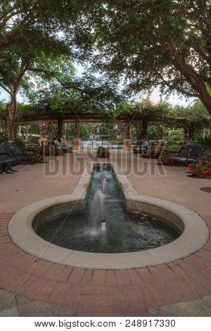 Fountain And Entryway Of The Garden Of Hope And Courage