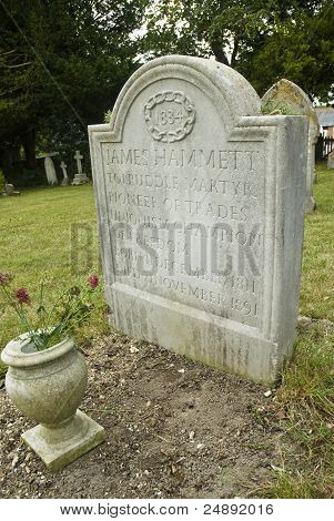 ศพของ James Hammett Martyr Tolpuddle ในปาริชเชิชใน Tolpuddle