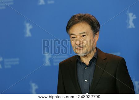 Kiyoshi Kurosawa poses at the 'Foreboding' (Yocho) photo call during the 68th Berlinale International Film Festival Berlin at Grand Hyatt Hotel on February 21, 2018 in Berlin, Germany. 