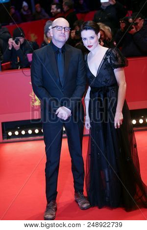 Steven Soderbergh and Claire Foy attend the 'Unsane' premiere during the 68th Berlinale International Film Festival Berlin at Berlinale Palast on February 21, 2018 in Berlin, Germany.