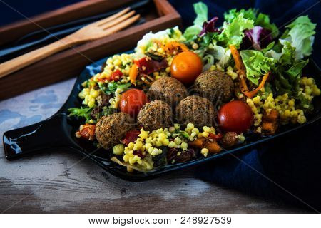Moroccan beef kefta meatballs meatball and semolina