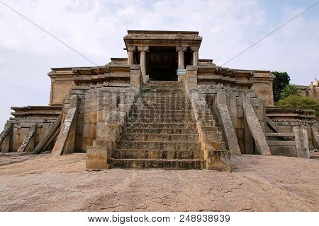 Odegal Basti Or Basadi, Vindhyagiri Hill, Shravanbelgola, Karnataka India Front View.