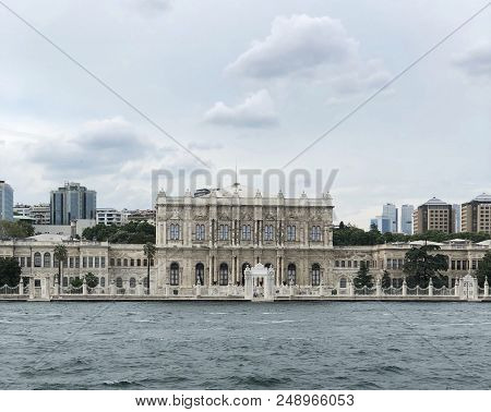 Dolmabahche Palace Sea View In Istanbul. Turkey
