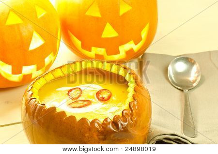 zupa z dyni Halloween