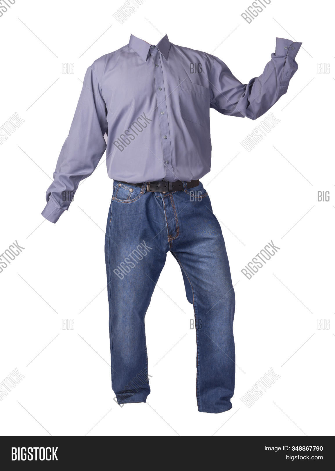 white jeans purple shirt