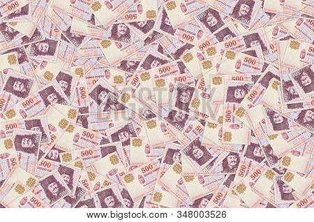 Francis Ii Rakoczi Portrait On Hungary 500 Forint 1993 Banknotes Pattern