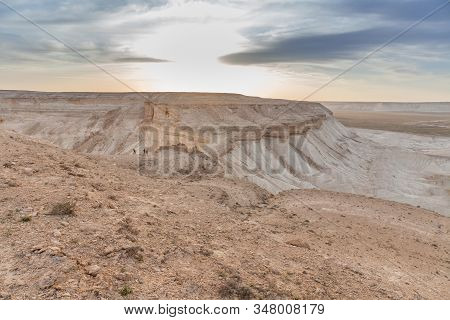 The Ustyurt Plateau. District Of Boszhir. The Bottom Of A Dry Ocean Tethys. Kazakhstan. Selective Fo