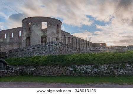 Borgholm, The Grand Remains Of A Medieval Fort On The Island Of Oland. Sweden