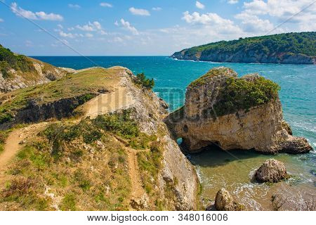 The Black Sea Coast At Kilimli Bay, Near Agva, Sile, In North West Turkey