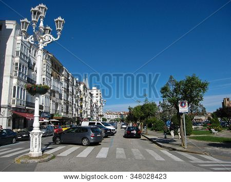 Cars On The Streets Of Castro Urdiales, Spain