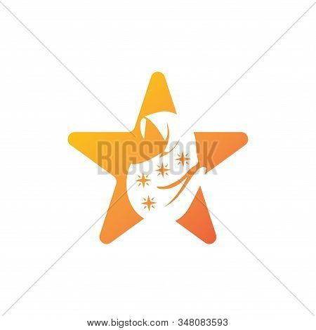 Muslimah Hijab Logo Template Vector Illustration Design