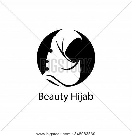 Muslimah Hijab Logo Template Vector Illustration Design