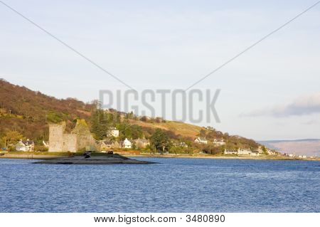 Slot på Lochranza i Skotland