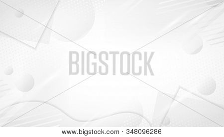 Modern Background With Grey Abstract Geometric Shapes
