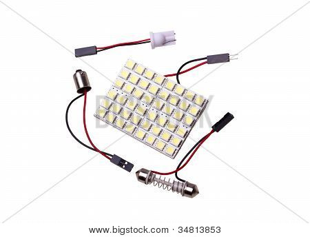 Led ampul araba salonda değiştirmek için Panel aydınlatma