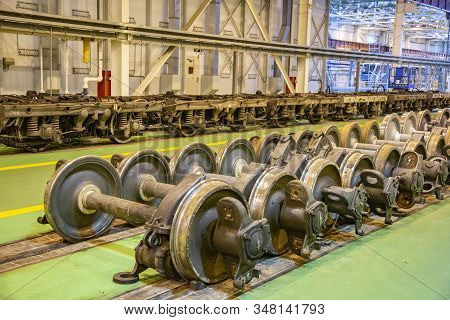 Subway Train Service Depot. Moscow, Russia