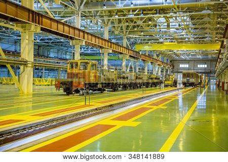 Subway Train Service Depot. Moscow, Russia