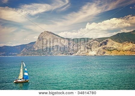 เรือในอ่าว Sudak
