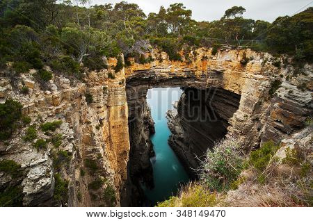 Impressing Rocky Bridge Of Tasman Arch