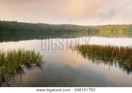 Lake Barrine In First Light Of The Day