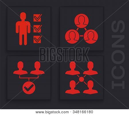 Set Project Team Base, User Of Man In Business Suit, Project Team Base And Project Team Base Icon. V